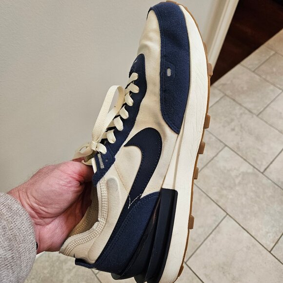 Nike Men's Waffle One SE Trainers, Midnight Navy/Coconut Milk, Sz 13 - Picture 13 of 16